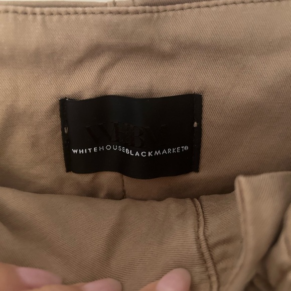White House Black Market Beige Tapered Ankle High Rise Pants - Picture 13 of 15